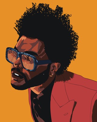Картина по номерам «Музыкант The Weeknd Викенд Арт 3»
