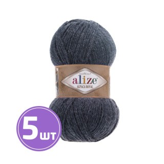 Пряжа ALIZE Alpaca royal (203), джинс меланж, 5 шт. по 100 г