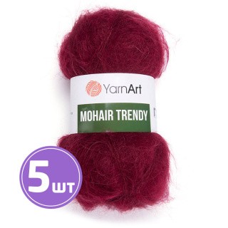 Пряжа YarnArt Mohair trendy (Мохер тренди) (108), бордовый, 5 шт. по 100 г