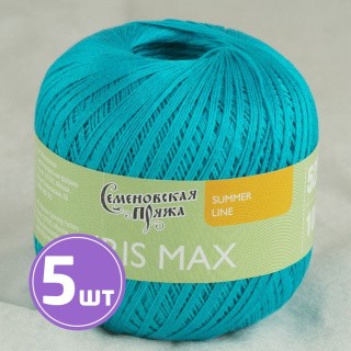 Пряжа Семеновская IRIS max (290), бирюзово-голубой 5 шт. по 100 г Пряжа Семеновская IRIS max (290), бирюзово-голубой 5 шт. по 100 г