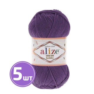 Пряжа ALIZE Cotton Gold Hobby (44), пурпурный, 5 шт. по 50 г