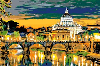 Картина по номерам «Вечер в Риме»