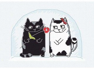 Набор для вышивания «Коты на окне» Набор для вышивания «Коты на окне»