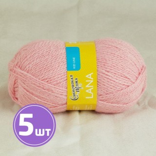 Пряжа Семеновская Lana (54025), розовый 5 шт. по 50 г Пряжа Семеновская Lana (54025), розовый 5 шт. по 50 г