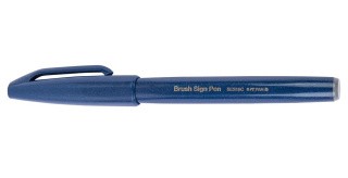 Фломастер-кисть Brush Sign Pen, 2 мм, цвет: темно-синий, Pentel