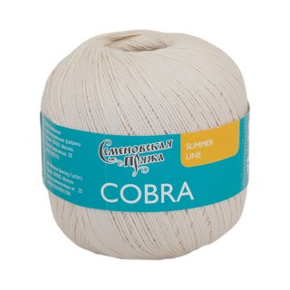 Пряжа Семеновская Cobra (Кобра) (120704), льняной, 5 шт. по 100 г Пряжа Семеновская Cobra (Кобра) (120704), льняной, 5 шт. по 100 г