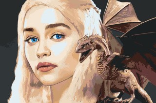 Картина по номерам «Игра престолов: Дейнерис Таргариен - Мать драконов»