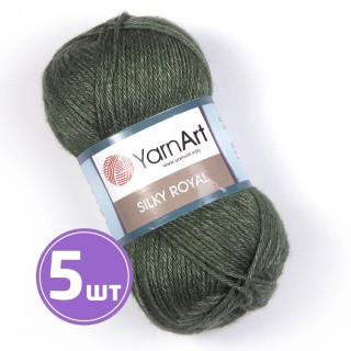 Пряжа YarnArt Silky Royal (446), меланж олива, 5 шт. по 50 г Пряжа YarnArt Silky Royal (446), меланж олива, 5 шт. по 50 г