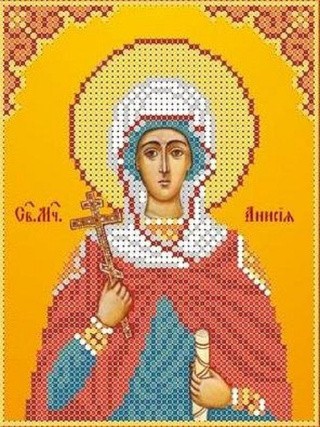 Рисунок на ткани «Святая Анисия»