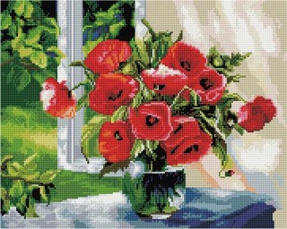 Алмазная вышивка «Маки» Алмазная вышивка «Маки»