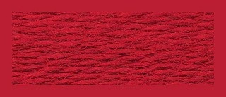 Нитки мулине (шерсть/акрил), 10 шт. по 20 м, цвет: №122 красный, Риолис