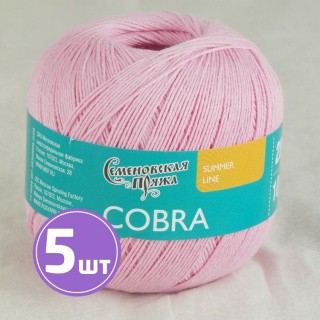Пряжа Семеновская пряжа Cobra (30020), розовый 5 шт. по 100 г