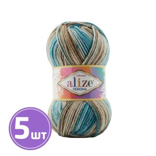 Пряжа ALIZE VERONA COLORMIX (7818), мультиколор, 5 шт. по 100 г