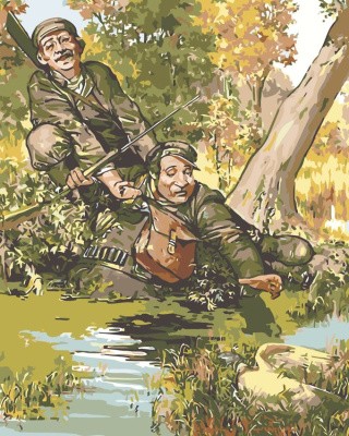 Картина по номерам «Весёлые охотники»