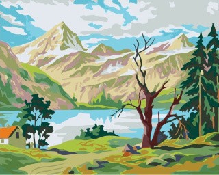 Картина по номерам «Уединение в горах» Картина по номерам «Уединение в горах»