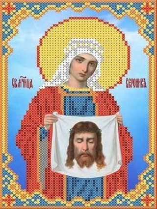 Рисунок на ткани «Святая Вероника»