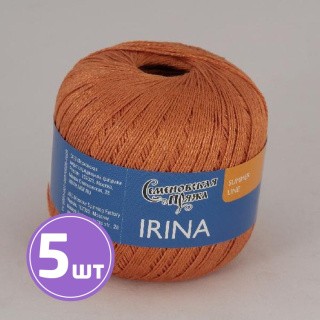 Пряжа Семеновская Irina (7618), фезалис 5 шт. по 100 г Пряжа Семеновская Irina (7618), фезалис 5 шт. по 100 г