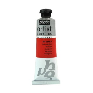 Краска акриловая Pebeo Artist Acrylics extra fine №3 (Ало-красный), 37 мл