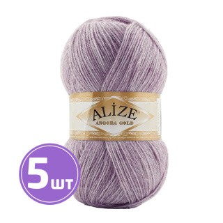 Пряжа ALIZE Angora Gold (882), меланж темная орхидея, 5 шт. по 100 г Пряжа ALIZE Angora Gold (882), меланж темная орхидея, 5 шт. по 100 г