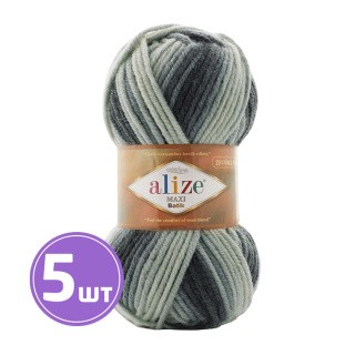 Пряжа ALIZE Superlana MAXI Batik (Суперлана Макси Батик) (7786), мультиколор, 5 шт. по 100 г Пряжа ALIZE Superlana MAXI Batik (Суперлана Макси Батик) (7786), мультиколор, 5 шт. по 100 г