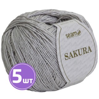 Пряжа SEAM SAKURA (Сакура) (1017), перламутровый, 5 шт. по 50 г Пряжа SEAM SAKURA (Сакура) (1017), перламутровый, 5 шт. по 50 г