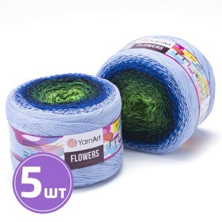 Пряжа YarnArt Flowers (306), мультиколор, 5 шт. по 200 г Пряжа YarnArt Flowers (306), мультиколор, 5 шт. по 200 г