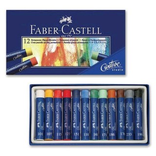 Пастель масляная художественная «Oil Pastels», 12 цв., круглое сечение, FABER-CASTELL