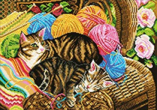 Алмазная вышивка «Котики» Алмазная вышивка «Котики»
