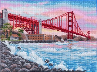 Алмазная вышивка «Мост Сан-Франциско»