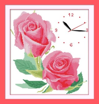 Набор для вышивания «Часы. Аромат роз»