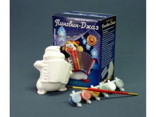 Фигурка для раскрашивания «Пингвин джаз баян» Фигурка для раскрашивания «Пингвин джаз баян»