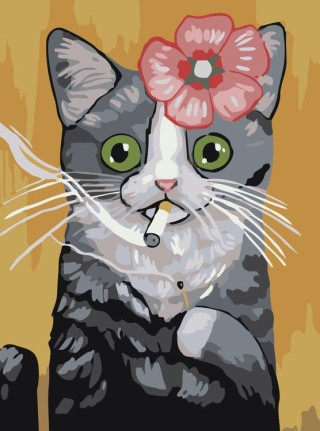 Картина по номерам «Красотка кабаре» Картина по номерам «Красотка кабаре»