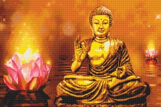 Алмазная вышивка «Золотой Будда» Алмазная вышивка «Золотой Будда»