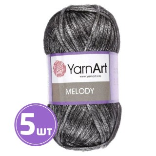 Пряжа YarnArt Melody (887), черный-серебро, 5 шт. по 100 г Пряжа YarnArt Melody (887), черный-серебро, 5 шт. по 100 г