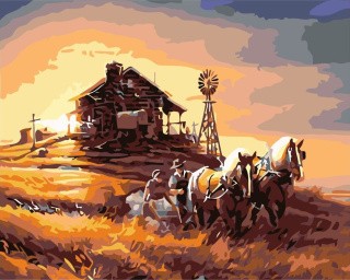 Картина по номерам «За городом» Картина по номерам «За городом»