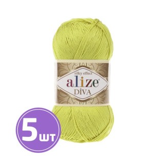 Пряжа ALIZE Diva Silk effekt (109), липа, 5 шт. по 100 г Пряжа ALIZE Diva Silk effekt (109), липа, 5 шт. по 100 г