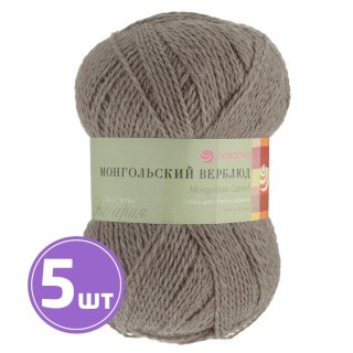 Пряжа Пехорка Монгольский верблюд (371), натуральный серый, 5 шт. по 100 г Пряжа Пехорка Монгольский верблюд (371), натуральный серый, 5 шт. по 100 г