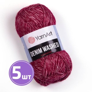 Пряжа YarnArt Denim Washed1 (918), меланж бордо, 5 шт. по 50 г Пряжа YarnArt Denim Washed1 (918), меланж бордо, 5 шт. по 50 г