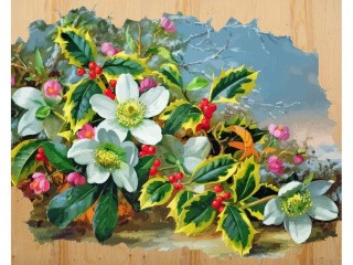 Картина по номерам по дереву Color KIT «Морозный букет»