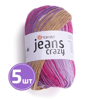Пряжа YarnArt Jeans Crazy (Джинс Крейзи) (8217), мультиколор, 5 шт. по 50 г Пряжа YarnArt Jeans Crazy (Джинс Крейзи) (8217), мультиколор, 5 шт. по 50 г