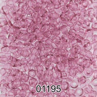Бисер Чехия круглый 5 10/0, 2,3 мм, 500 г, цвет: 01195 темно-розовый