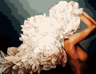 Картина по номерам «Цветочные волосы» Картина по номерам «Цветочные волосы»