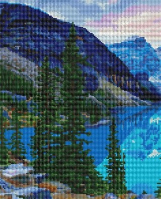 Алмазная вышивка «Горное озеро» Алмазная вышивка «Горное озеро»