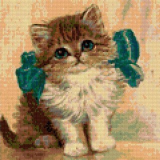 Алмазная вышивка «Милый котёнок» Алмазная вышивка «Милый котёнок»
