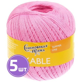 Пряжа Семеновская Kable (30079), ярко-розовый 5 шт. по 100 г Пряжа Семеновская Kable (30079), ярко-розовый 5 шт. по 100 г