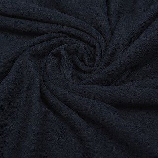 Ткань трикотаж Футер 2х нитка, начес, с лайкрой, 6 м, ширина 200 см, цвет: темно-синий, TBY