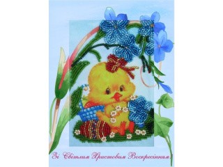 Набор для вышивания бисером «Цыпленок» Набор для вышивания бисером «Цыпленок»