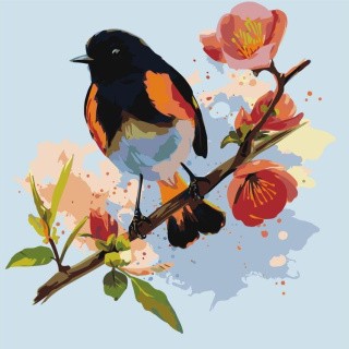 Картина по номерам «Птица» Картина по номерам «Птица»