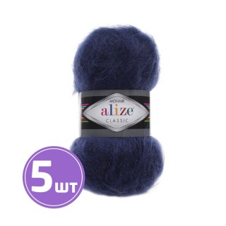 Пряжа ALIZE Mohair classik new (395), темно-синий, 5 шт. по 100 г Пряжа ALIZE Mohair classik new (395), темно-синий, 5 шт. по 100 г