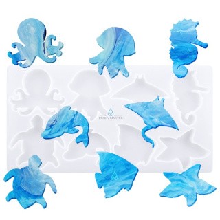 Силиконовый молд - Морской №2, 26x13см, 1 шт. Силиконовый молд - Морской №2, 26x13см, 1 шт.